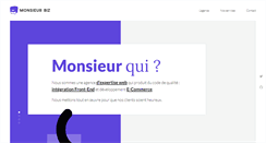 Desktop Screenshot of monsieurbiz.com