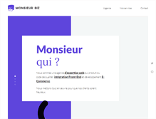 Tablet Screenshot of monsieurbiz.com